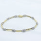 14k Diamond Tennis Bracelet. 14k 3 Stone round diamond Tennis bracelet. 7g 7.25in