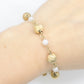 Gold Filled Sphere and Pearl Bracelet. 12k 1/20 Gold Filled Sphere ball bracelet