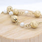 Gold Filled Sphere and Pearl Bracelet. 12k 1/20 Gold Filled Sphere ball bracelet