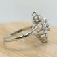 Diamond Cluster Marquise Ring. Diamond Ring. 14k Gold Ring. Multiple Diamond Cluster Marquise Solitaire. SZ 9.25