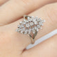 Diamond Cluster Marquise Ring. Diamond Ring. 14k Gold Ring. Multiple Diamond Cluster Marquise Solitaire. SZ 9.25