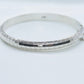Bangle Hinged Bracelet Sterling Silver. 925 Silver Hammered Textured Bracelet