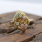 Black Hills Gold Ring. Marquise 10k Multi-Tone Black Hills Gold Statement Ring. st(73/60)