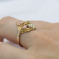 Black Hills Gold Ring. Marquise 10k Multi-Tone Black Hills Gold Statement Ring. st(73/60)