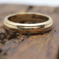 ARTCARVED JR Wood and Sons 14k Gold ART Carved thick wedding band. Embossed X X X Ring Sz 8.25 st(172/50)