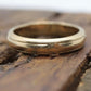 ARTCARVED JR Wood and Sons 14k Gold ART Carved thick wedding band. Embossed X X X Ring Sz 8.25 st(172/50)
