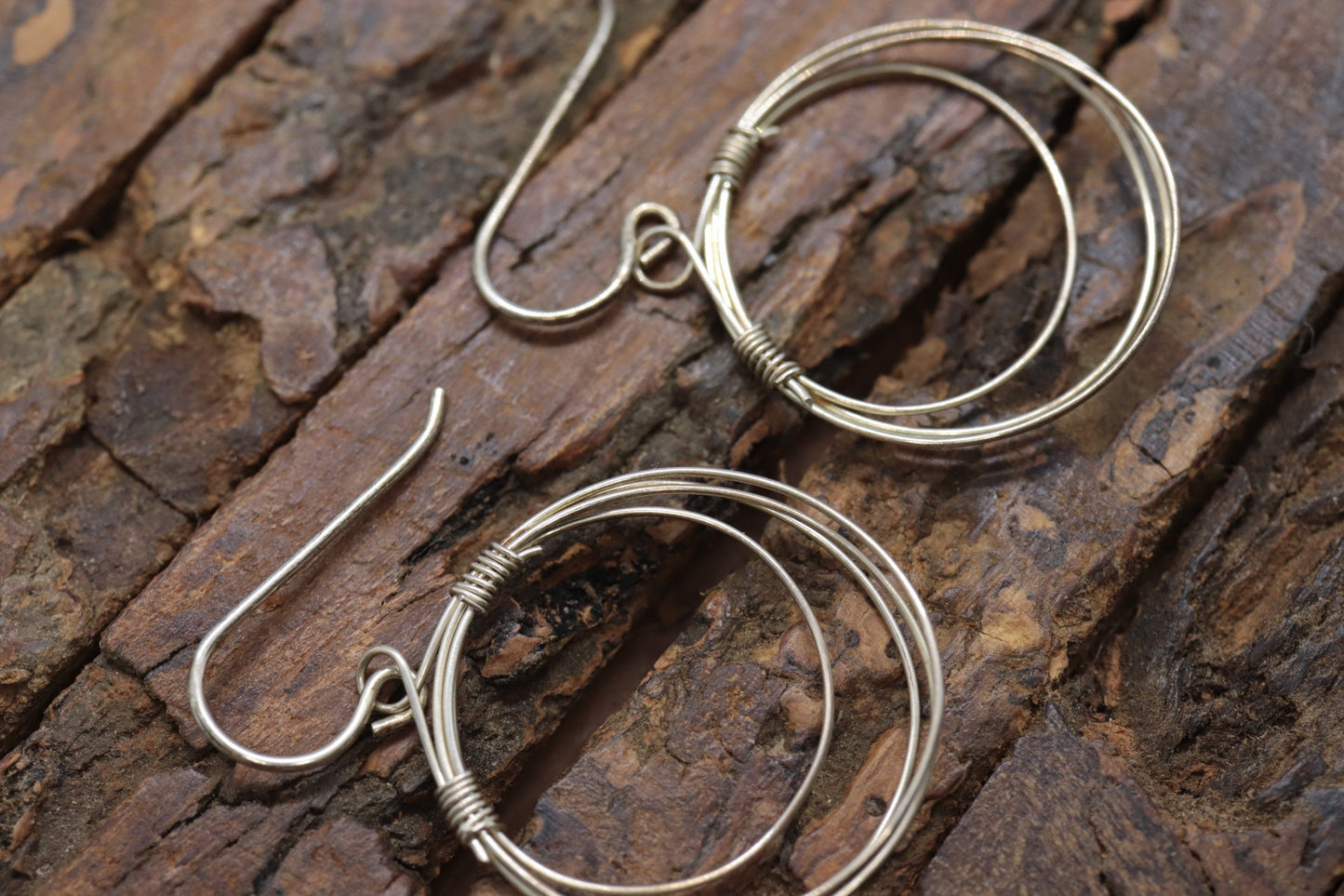 Sterling Silver Drop Wire Dangle Earrings. BOHO Dangle earrings st(3/45)