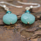 Sterling Silver Amazonite Candy Drop Dangle Earrings. BOHO Dangle earrings st(3/45)