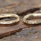 Vintage 14k yellow Gold Puffed Hollow Earrings. Jacmel Hoop engraved earrings. st25/30