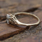 JR Wood and Sons 14k Gold Diamond Ring Sz 6. Jr Wood band. Wood & son diamond rind. Art Deco Square Diamond. st74/75