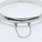 Bangle Hinged Bracelet Sterling Silver. 925 Silver Hammered Textured Bracelet