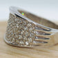 Vintage CZ Cluster Sterling silver Ring. Sz 10.5
