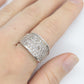 Vintage CZ Cluster Sterling silver Ring. Sz 10.5