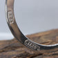 Tiffany and Co. 1837  Sterling Silver bracelet. RARE flat disk circle bangle bracelet. st(59/80)
