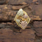 Black Hills Gold Ring. Marquise 10k Multi-Tone Black Hills Gold Statement Ring. st(73/60)