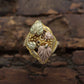 Black Hills Gold Ring. Marquise 10k Multi-Tone Black Hills Gold Statement Ring. st(73/60)