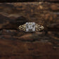 JR Wood and Sons 14k Gold Diamond Ring Sz 6. Jr Wood band. Wood & son diamond rind. Art Deco Square Diamond. st74/75