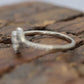 Ever Us diamond Bypass ring. 14k white gold with diamond accents. Size 6 Stock(109/25)
