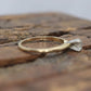 14k Round Diamond Solitaire Ring . Petite 0.28ct Diamond Engagement Ring. ST(195/50)