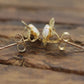14k Marquise Opal Filigree Butterfly 14k Gold Stud Earrings. st(46/00)