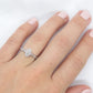 Marquise Diamond Solitaire Halo Ring . 14k White Gold HALO Diamond Petite 0.20ct Engagement Ring st(161/00)