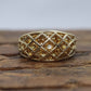 10k Citrine Cluster with Cage band. Citrine cocktail statement ring or Wedding band st(149/50)