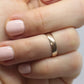10k ESJ Co. Antique Victorian Band. Sz3.5 4mm wide. Perfect MIDI ring. St(37/36)
