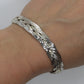 Vintage HEAVY Sterling Silver 925 Braided Herringbone Chain Bracelet 10mm and 22in 13.9g st(10/06)