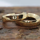 14k Gold Puffed Hollow HOOP Earrings. Large HOOP earrings st(71/88)