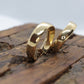 14k Gold Puffed Hollow HOOP Earrings. Large HOOP earrings st(71/88)