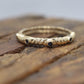 14k Gold BLUE Sapphire Eternity Band. Bezel Set Sapphire Bubble Fun ring. st(86/25)