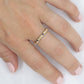 14k Gold BLUE Sapphire Eternity Band. Bezel Set Sapphire Bubble Fun ring. st(86/25)