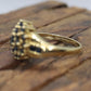 14k Dark Blue Sapphire Cluster ring. Sapphire Halo cluster ring. Size 8 stock(109/25)