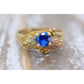 Black Hills Gold Ring beautiful Blue SAPPHIRE. 10k Multi-Tone Black Hills Gold