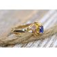 Black Hills Gold Ring beautiful Blue SAPPHIRE. 10k Multi-Tone Black Hills Gold