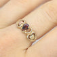 Black Hills Gold Ring with Ammolite gem . 10k Black Hills Gold Ammolite Pear cut band. Vintage Black Hills gold. st(71/30)