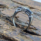 10k Onyx and White topaz Band. 10k Double Onyx and topaz ring. st(93/15)