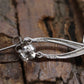 10k Diamond Earrings. Diamond Swirl Drop Dangle Earrings. 10k white gold. st(92/11)
