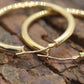 14k Gold Puffed Hollow HOOP Earrings. Large HOOP earrings by JCM Jacmel. Wide Hoops. st54/63