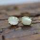 Mother of Pearl  14k Gold Stud drop Earrings. MOP st(18/68)