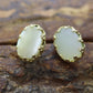 Mother of Pearl  14k Gold Stud drop Earrings. MOP st(18/68)