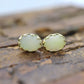 Mother of Pearl  14k Gold Stud drop Earrings. MOP st(18/68)