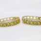 14k Canary Fancy Yellow Diamond Hoop Huggie Earrings. Diamond set Huggies Earrings. Est 0.84ctw of diamonds st126/50