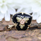 Black Hills Gold Pendant. 10k Heart and Onyx Black Hills Gold Pendant st(63/25)