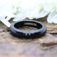 Carved Onyx  Ring. Solid Onyx band sz 10.75 st(13/41)