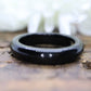 Carved Onyx  Ring. Solid Onyx band sz 10.75 st(13/41)