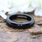 Carved Onyx  Ring. Solid Onyx band sz 10.75 st(13/41)