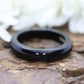 Carved Onyx  Ring. Solid Onyx band sz 10.75 st(13/41)