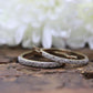 14k Diamond Hoop Earrings. Diamond Pave set diamond HOOP Earrings. st(115/11)