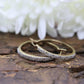 14k Diamond Hoop Earrings. Diamond Pave set diamond HOOP Earrings. st(115/11)